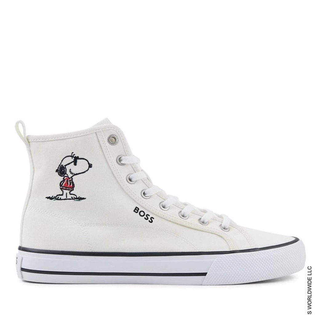 Hugo Boss Aiden Hi-Top Trainers - White